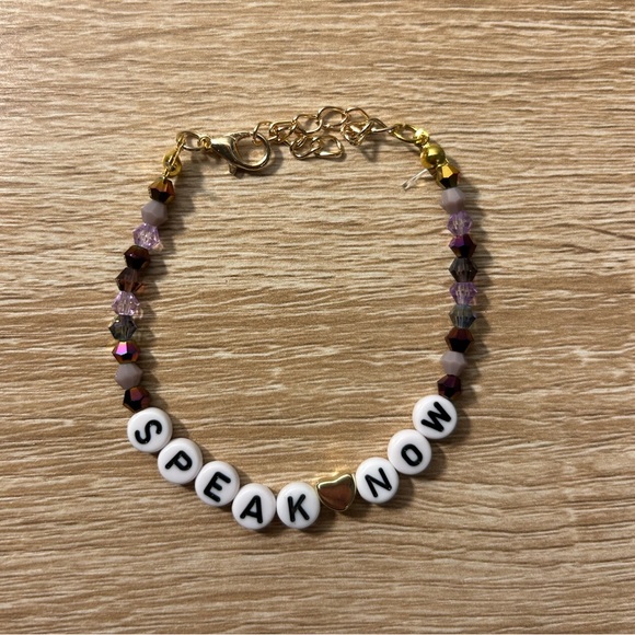 Speak now Taylor swift rhinestone adjustable friendship bracelet - Picture 1 of 2